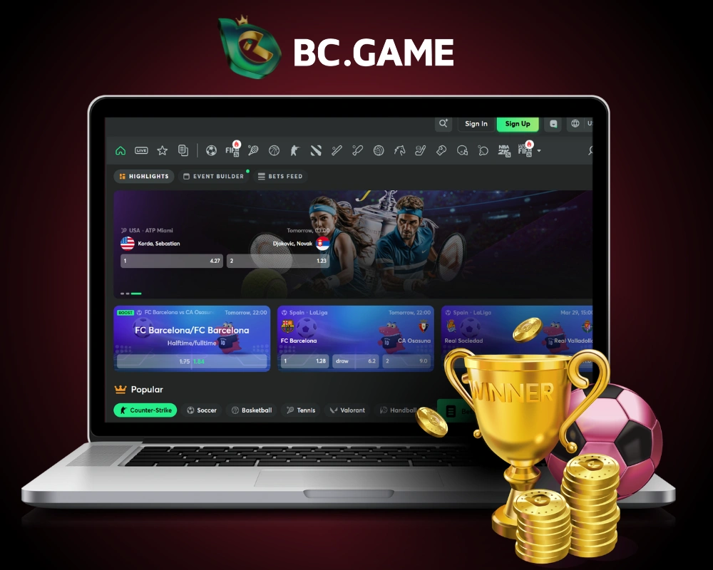 BC Game withdrawal in sport